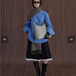 charles & keith - hertha trapeze slouchy hobo bag